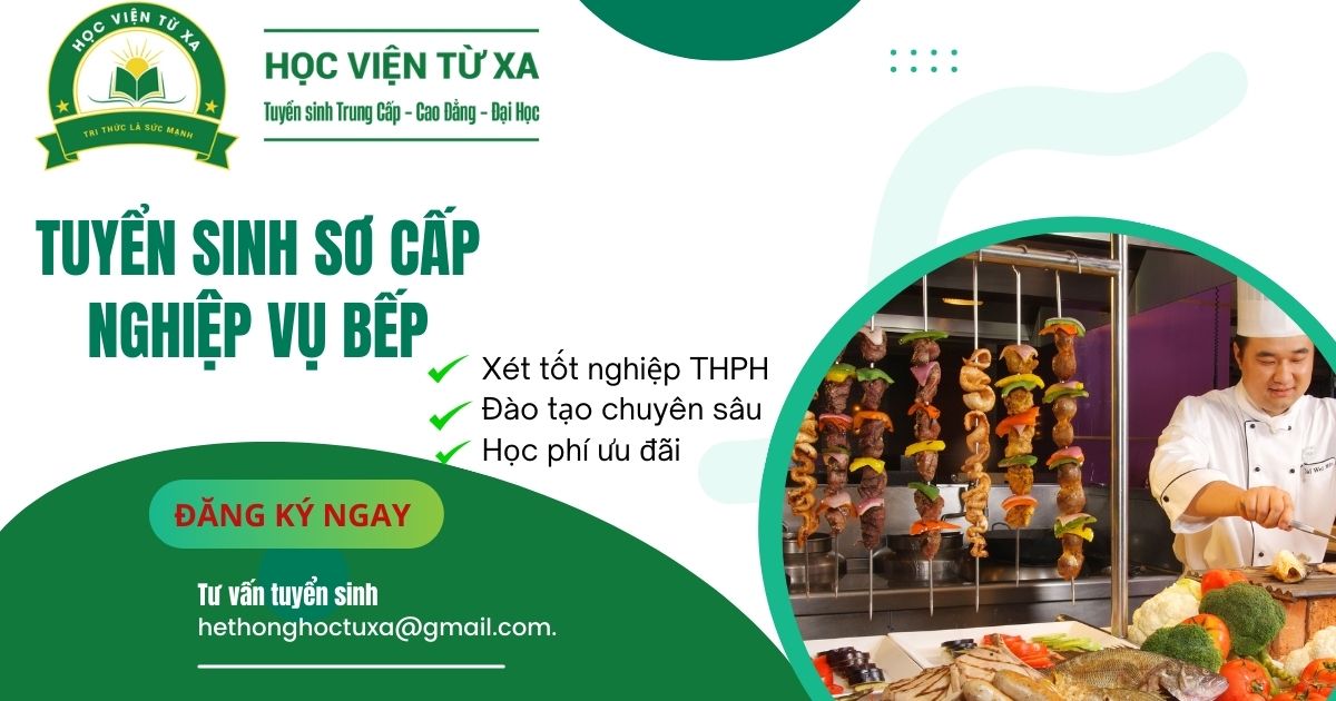 Chương trình đào tạo Sơ cấp nghiệp vụ Bếp - Cơ hội việc làm hấp dẫn