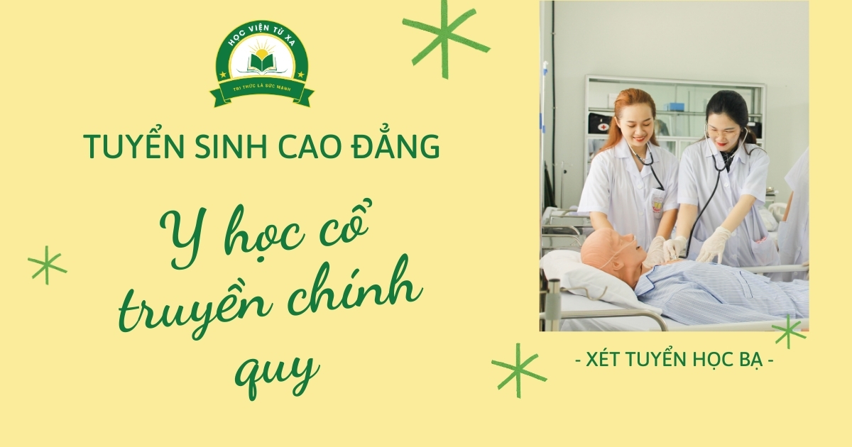 Tuyển sinh Cao đẳng Y học cổ truyền chính quy