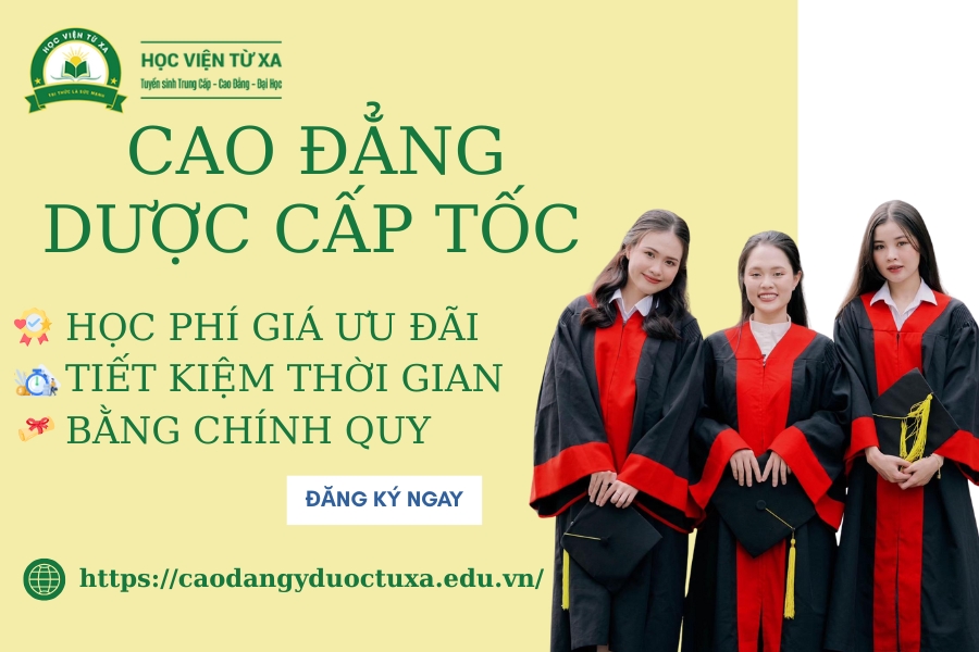 Tuyển sinh Cao đẳng Dược cấp tốc - Cấp bằng chính quy