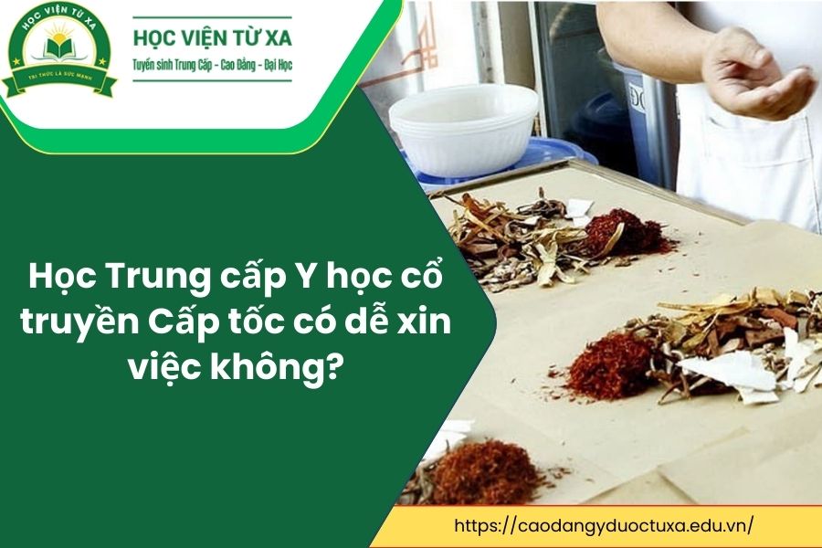 Học Trung cấp Y học cổ truyền Cấp tốc dễ xin việc không?