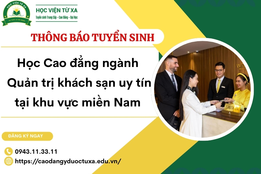 Học Cao đẳng ngành Quản trị khách sạn uy tín tại khu vực miền Nam