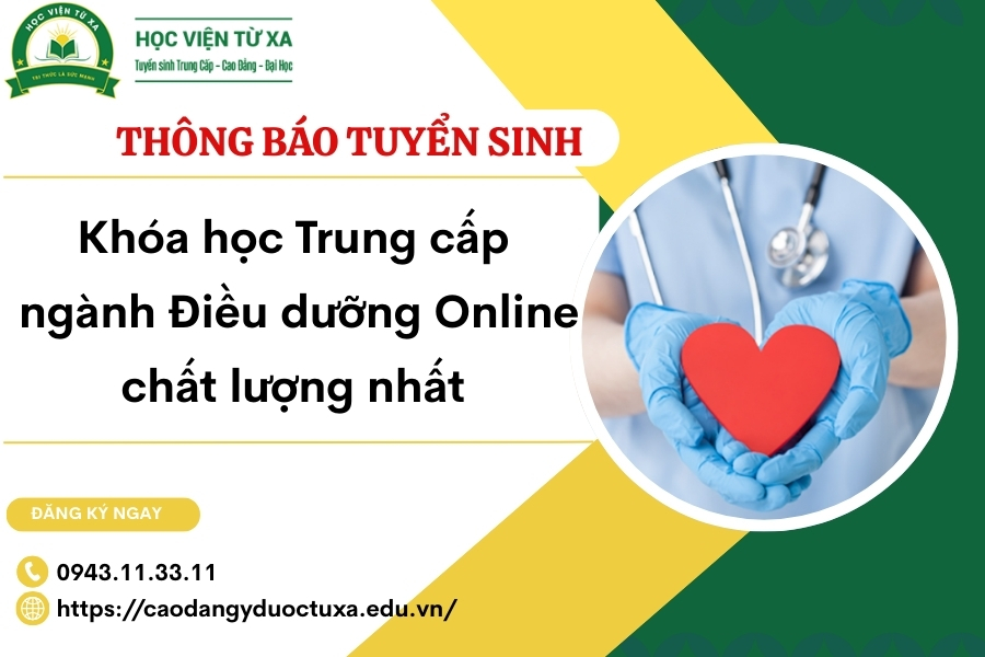 Khóa học Trung cấp ngành Điều dưỡng Online chất lượng nhất