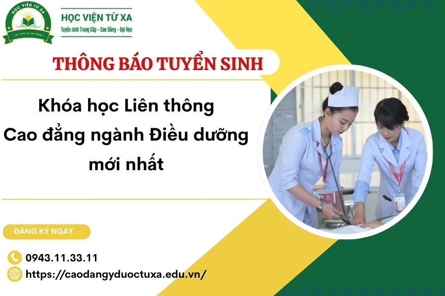 Khóa học Liên thông Cao đẳng ngành Điều dưỡng mới nhất
