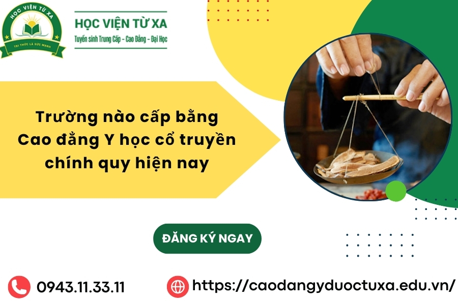 Trường nào cấp bằng Cao đẳng Y học cổ truyền chính quy hiện nay