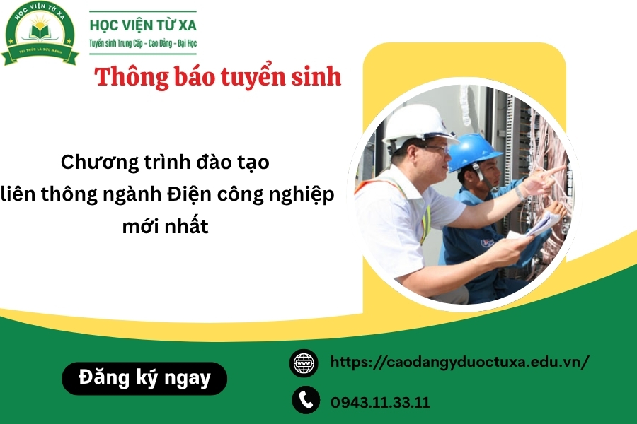 Chương trình đào tạo liên thông ngành Điện công nghiệp mới nhất