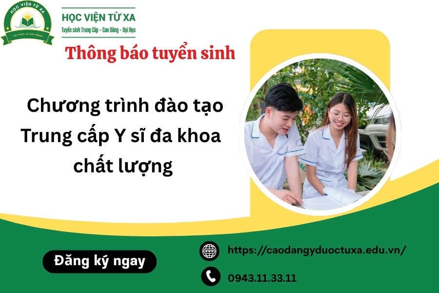 Chương trình đào tạo Trung cấp Y sĩ đa khoa chất lượng