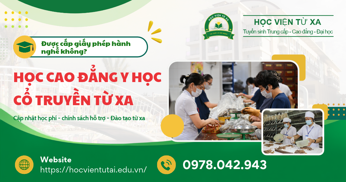 Học Cao đẳng Y học cổ truyền từ xa có được cấp giấy phép hành nghề không?